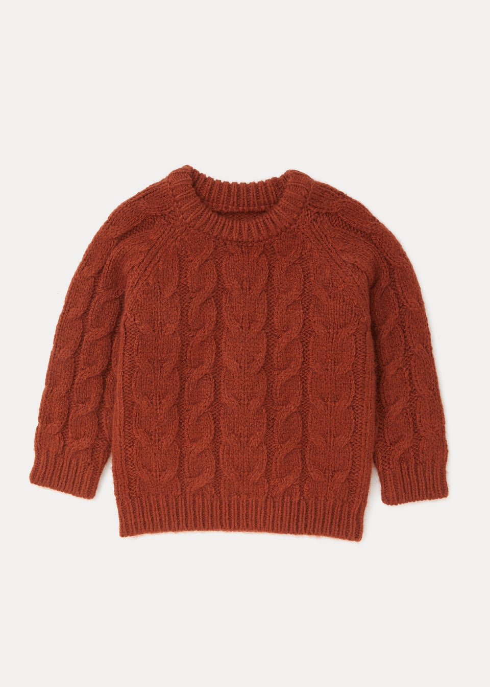 Boys Rust Cable Knit Jumper (9mths-6yrs)
