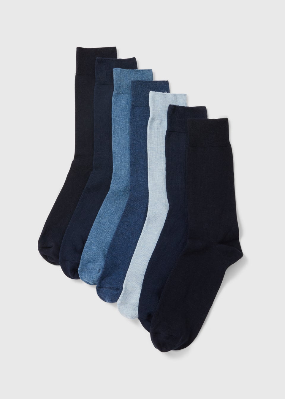 7 Pack Blue Socks