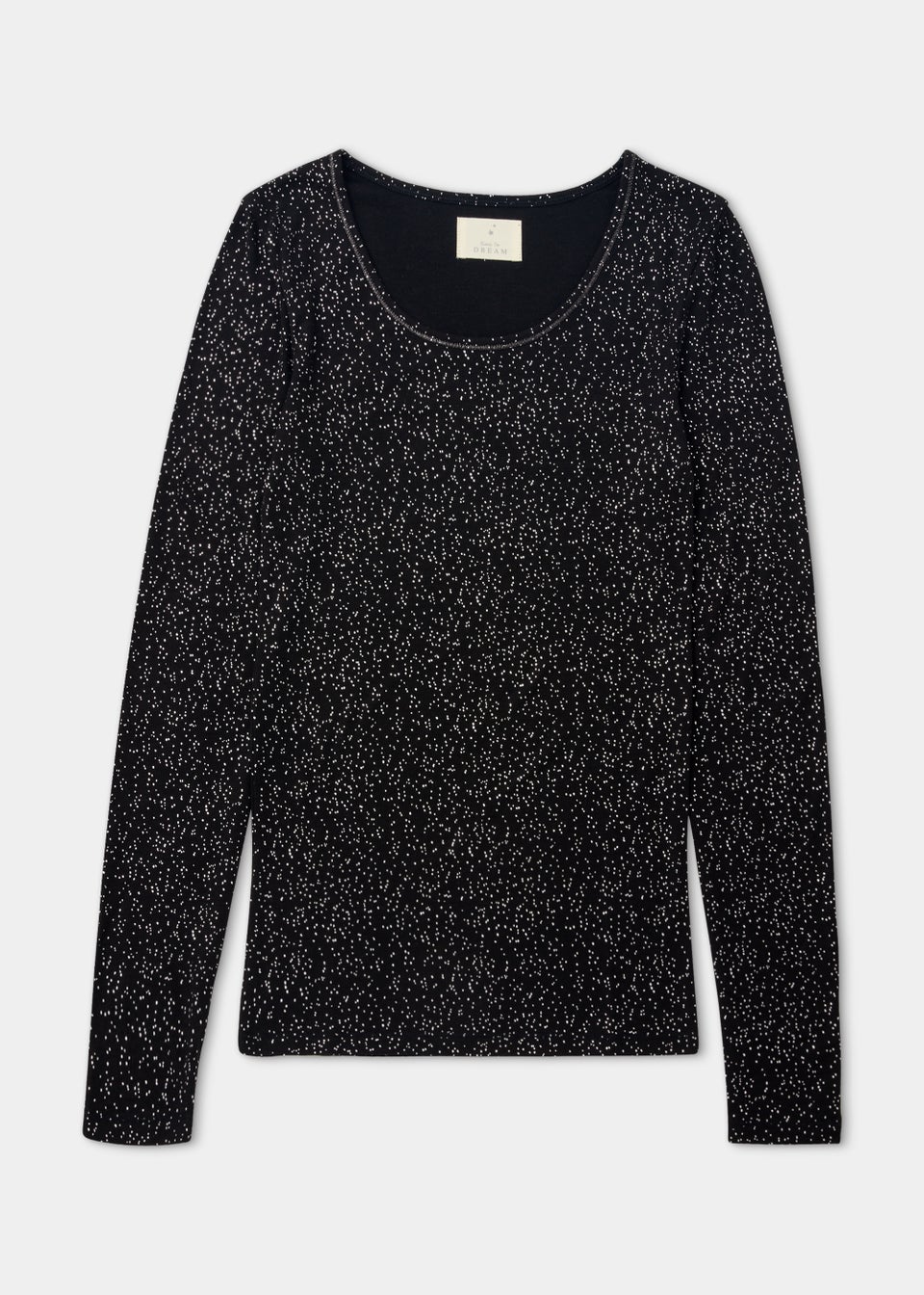 Black Thermal Long Sleeve Top