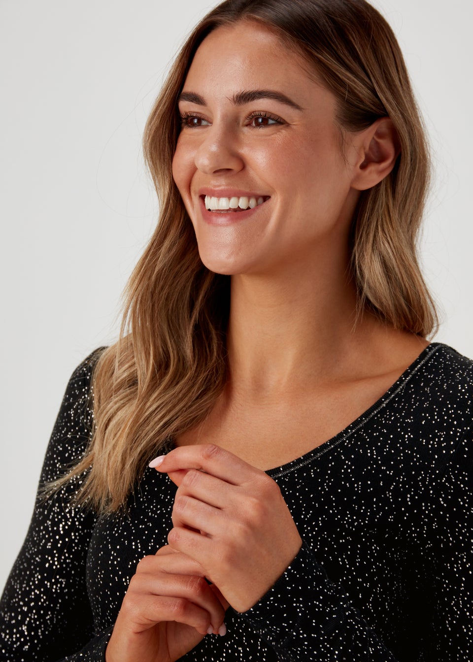 Black Thermal Long Sleeve Top