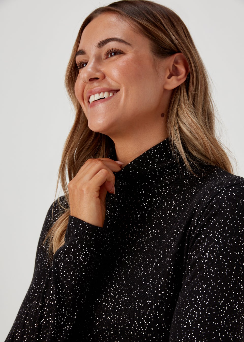 Black thermal 2025 polo neck