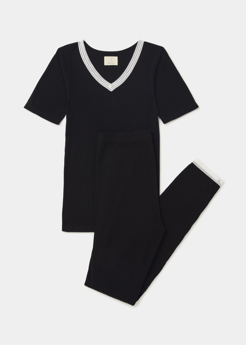 Black Thermal Top & Leggings Set