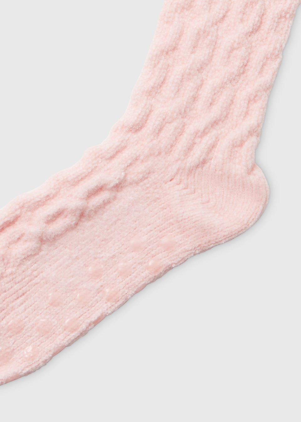 Pink Pom Pom Slipper Socks
