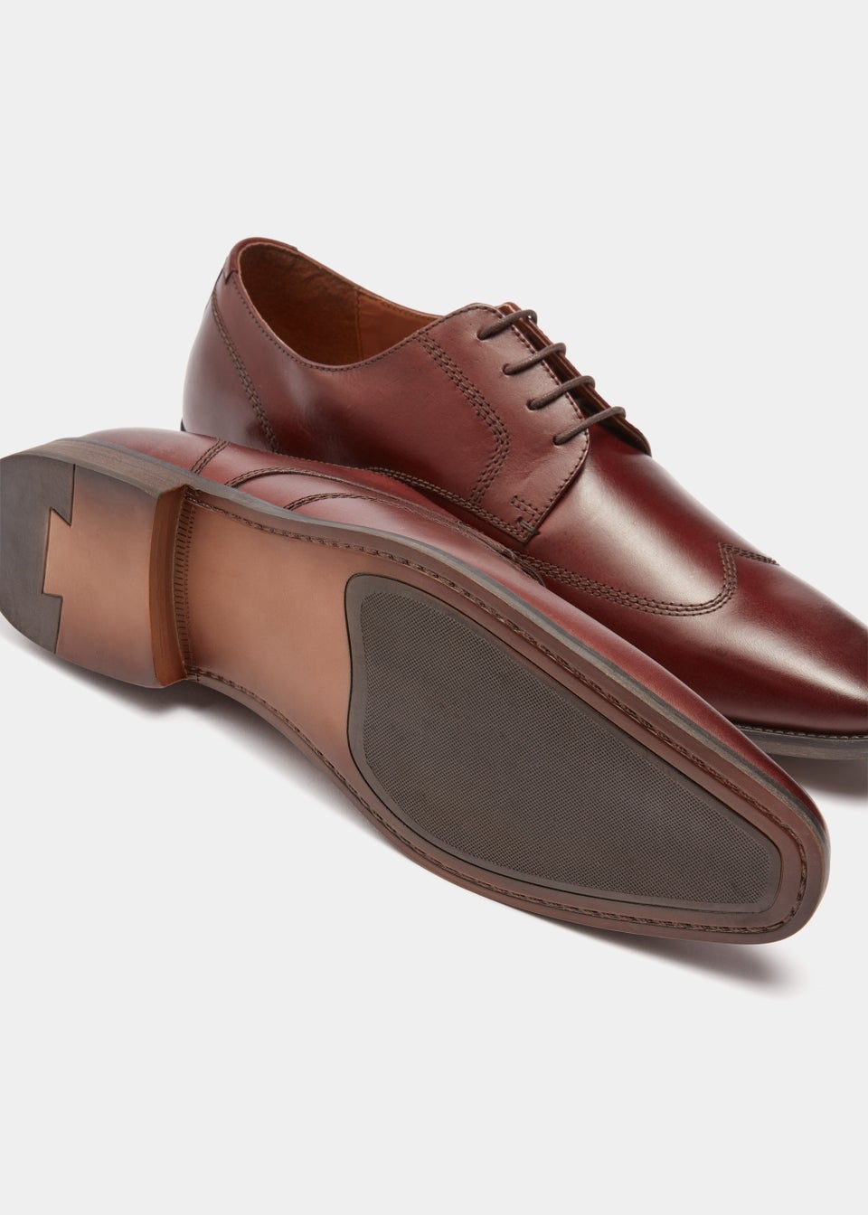 Brown Real Leather Brogues