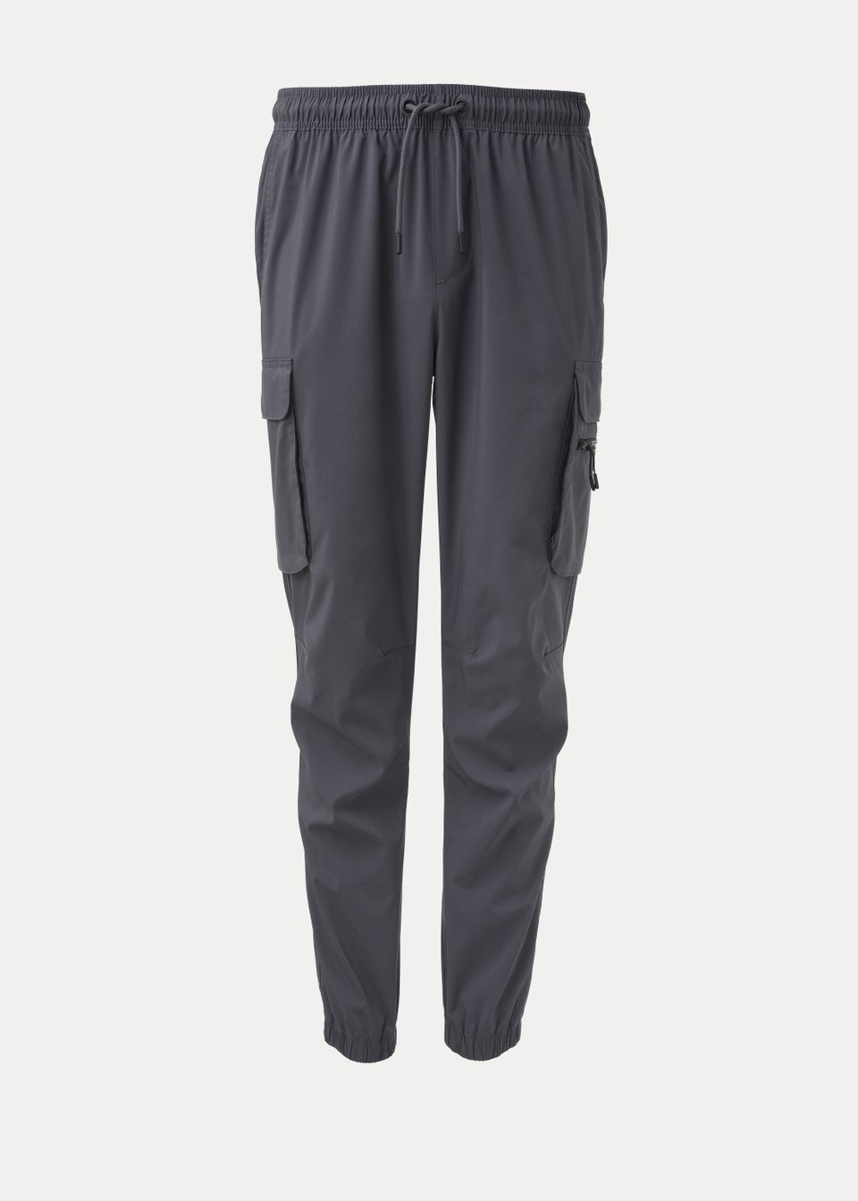 Blue Cuffed Cargo Trousers