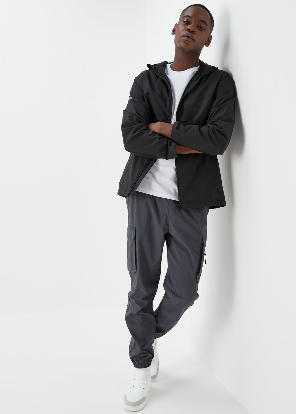 Blue Cuffed Cargo Trousers
