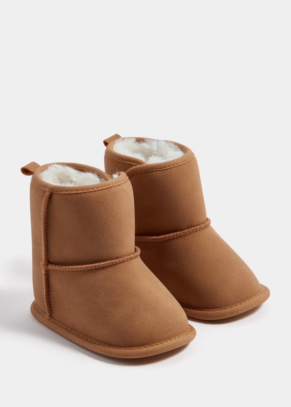 Tan Snug Soft Sole Baby Boots (Newborn-18mths)