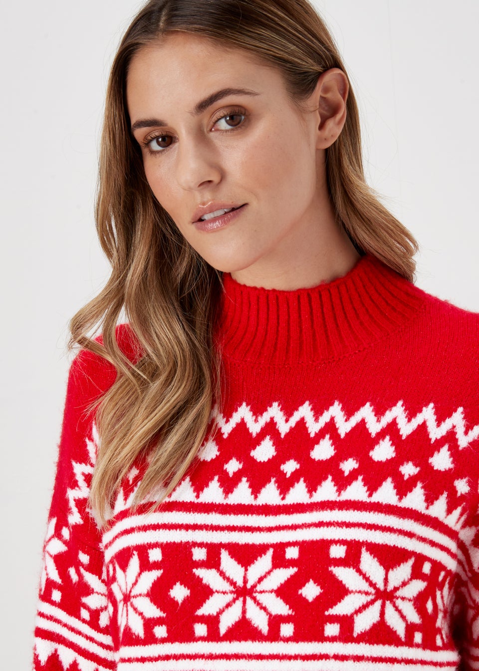 Red Snowflake Jumper