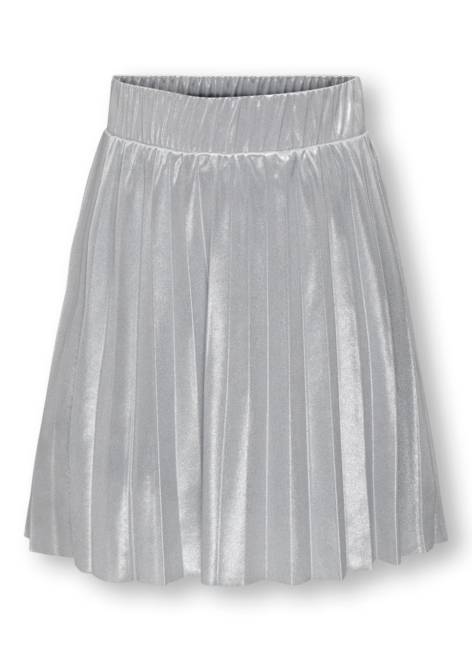 ONLY Kids Silver Pleated Skirt (5-14yrs)