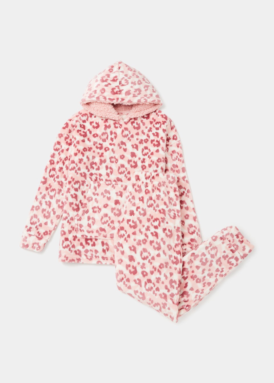 Pink Animal Print Twosie Pyjama Set