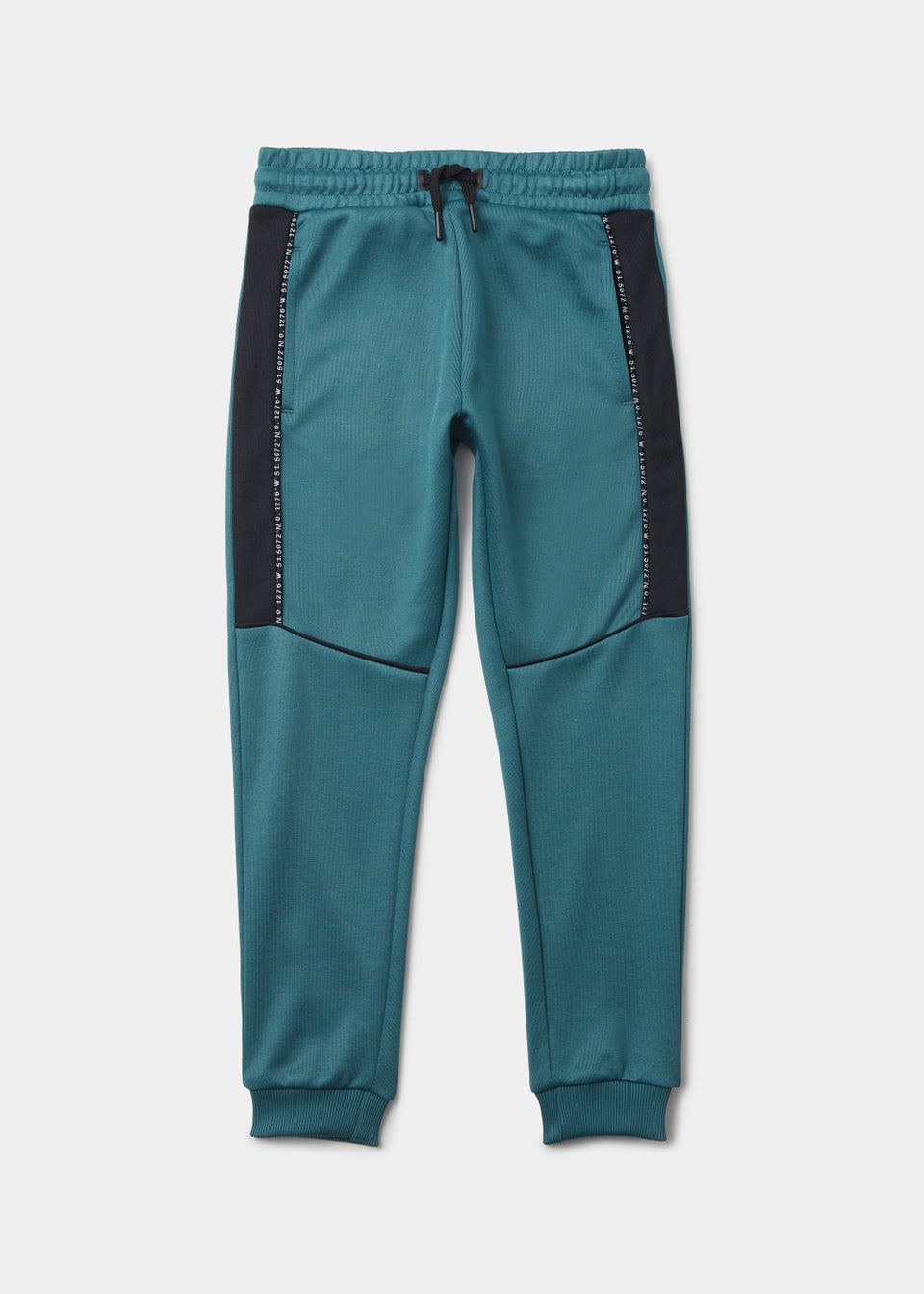 Boys Teal Tricot Sports Co-Ord Joggers (4-13yrs)