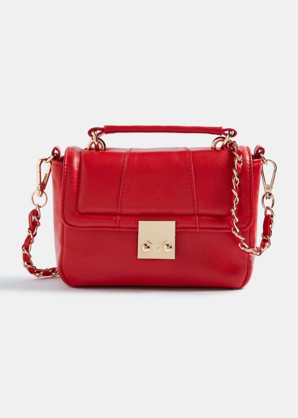 Red Top Handle Mini Tote Bag Matalan