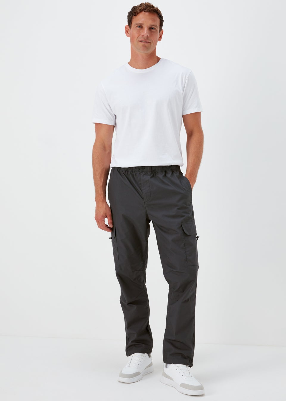 Charcoal Ripstop Cargo Trousers