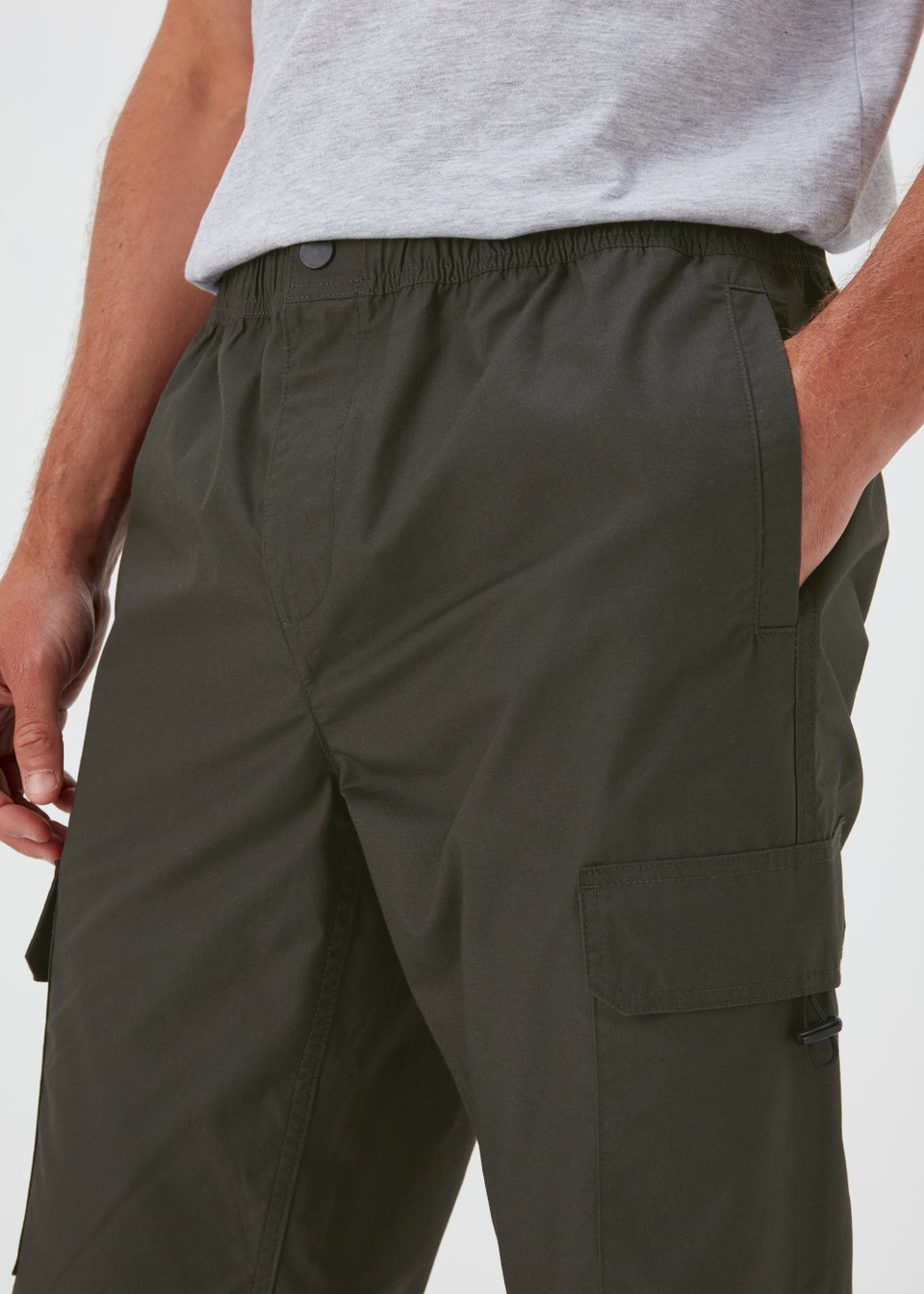 Khaki Ripstop Cargo Trousers