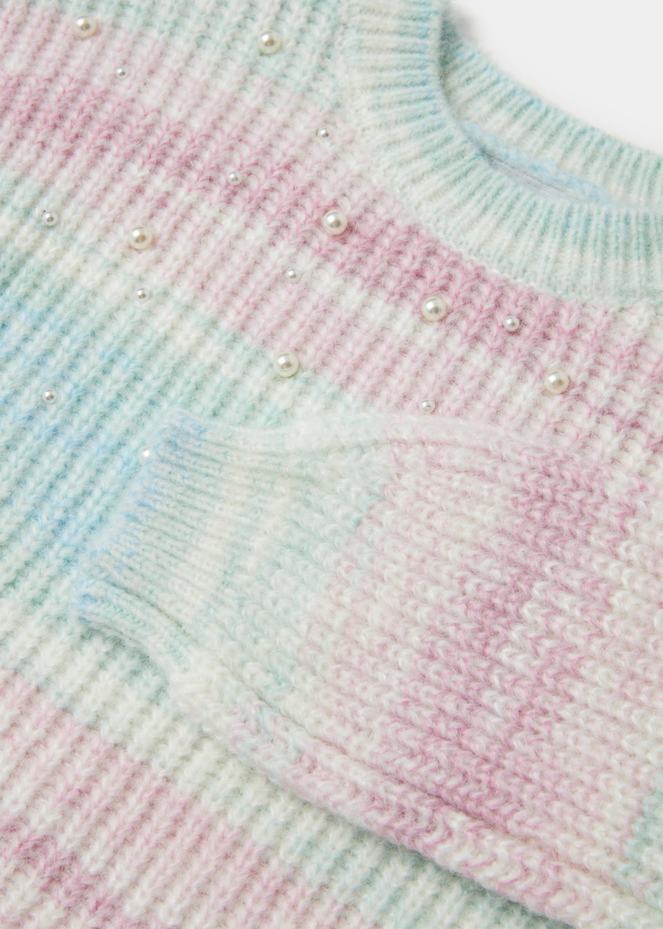 Girls Multicoloured Ombre Pearl Jumper (4-13yrs)