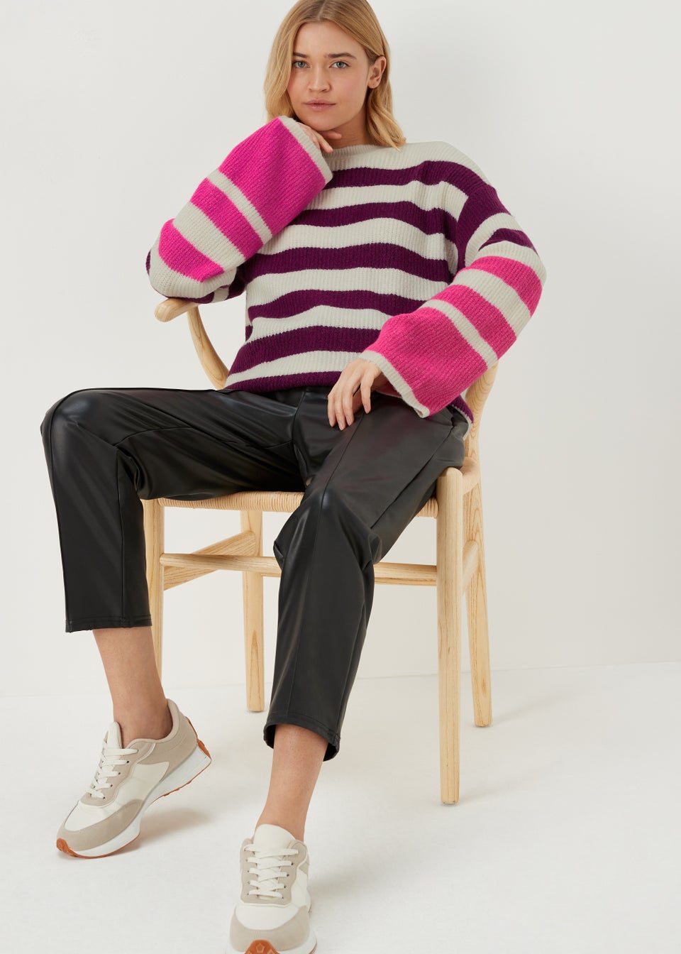 JDY Drea Multicoloured Stripe Knitted Jumper
