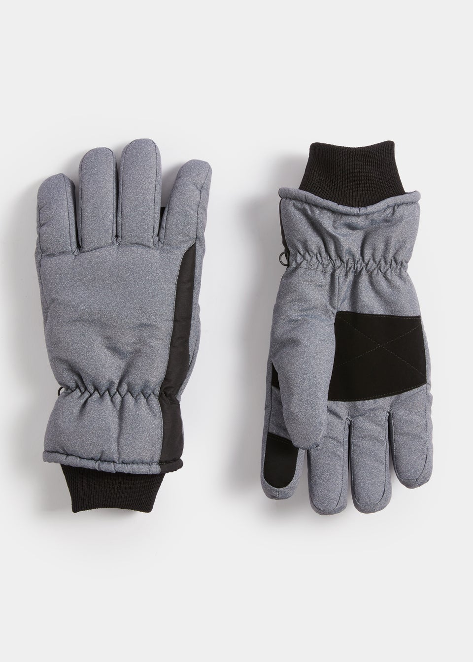 Grey Ski Gloves