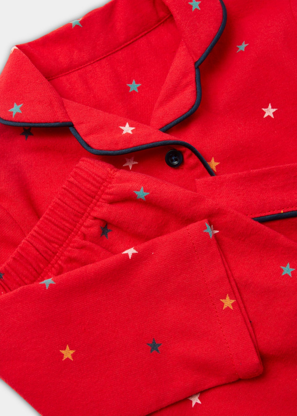 Kids Red Star Print Traditional Pyjama Set (9mths-5yrs)