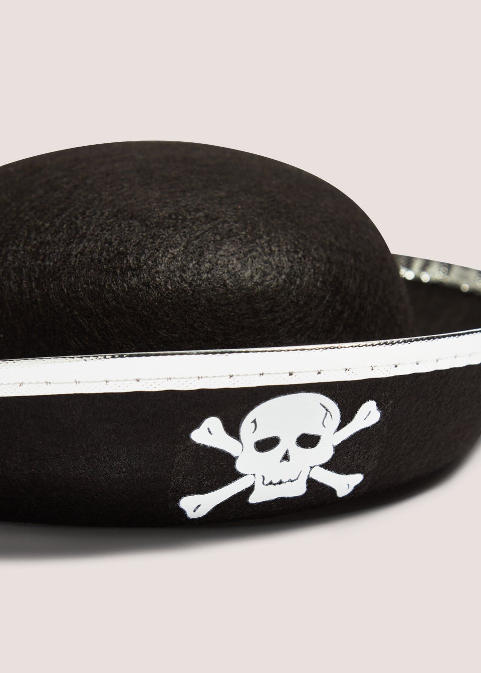 Kids Black Pirate Hat (29.5cm x 22cm x 8.5cm)