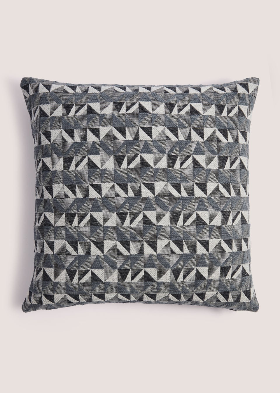 Grey Chenille Triangle Cushion (43cm x 43cm)