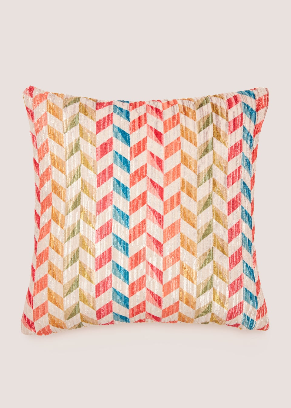 Rainbow Chevron Cushion (43cm x 43cm)