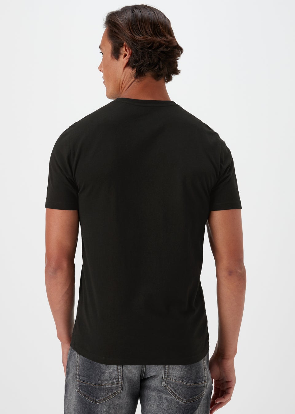 Black Essential V-Neck T-Shirt