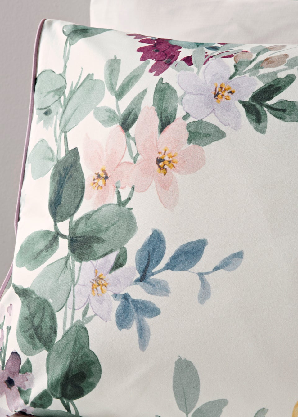 Multicoloured Trailing Floral 100% Cotton Reversible Duvet Cover