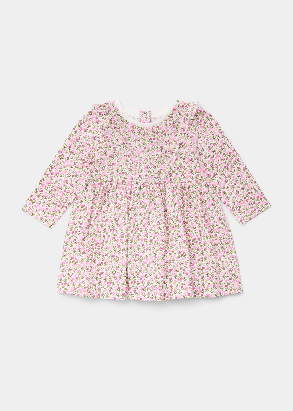 Baby Cream Winter Berry Dress (Newborn-23mths)