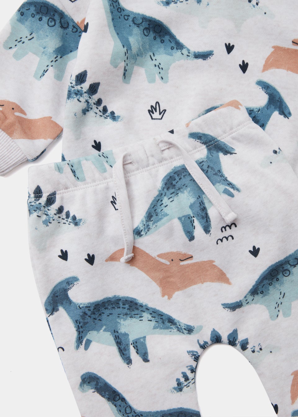 Baby Oatmeal Dinosaur Sweatshirt & Joggers Set (Newborn-23mths)