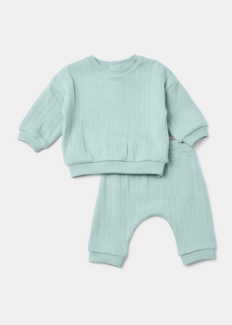 Baby Green Drop Needle Sweatshirt & Joggers Set (Newborn-23mths)