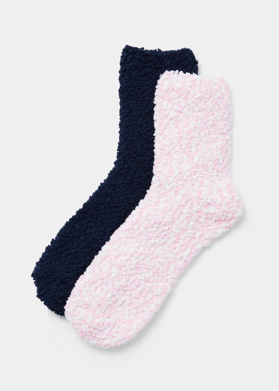 2 Pack Pink Popcorn Cosy Socks