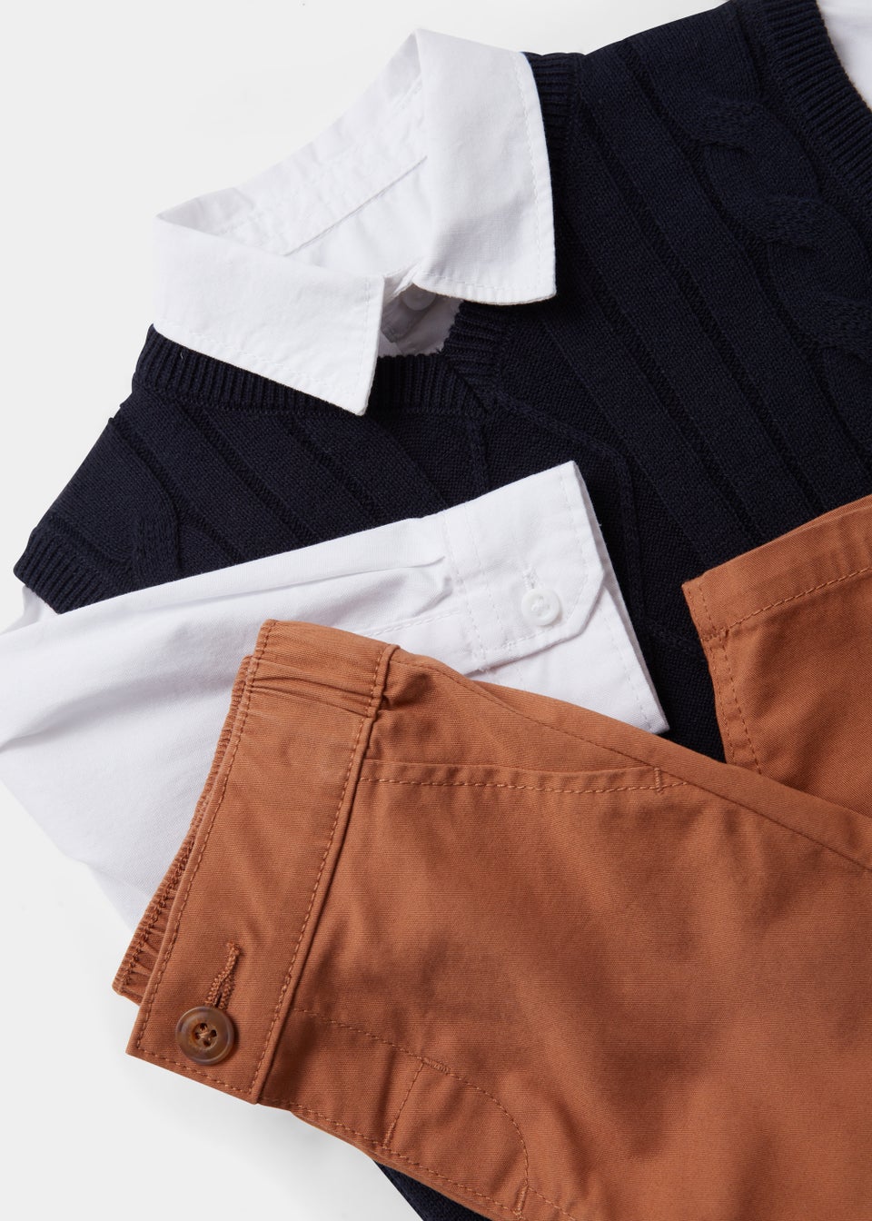 Boys 3 Piece Smart Shirt Vest & Trousers Set (9mths-6yrs)