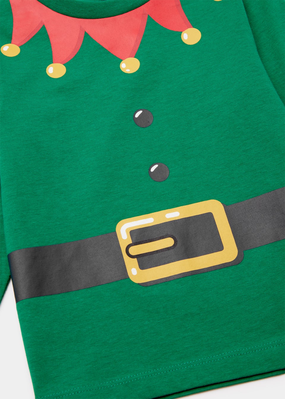 Boys Green Christmas Elf Long Sleeve T-Shirt (9mths-4yrs)