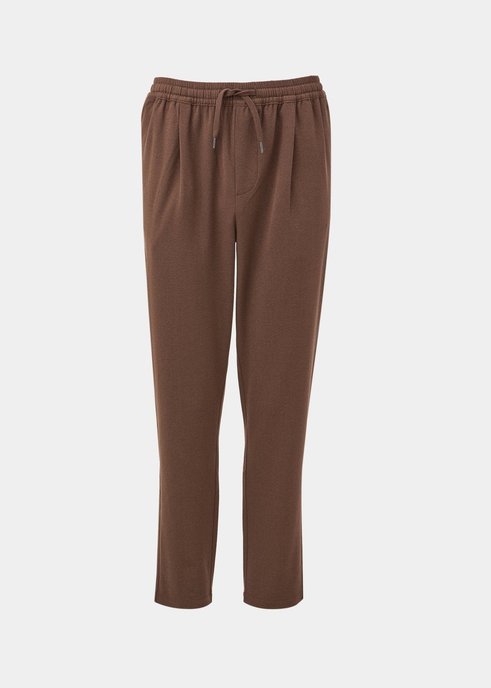 Brown Wool Look Trousers