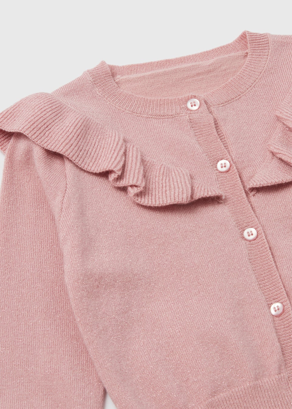 Girls Pink Sparkle Knit Cardigan (9mths-6yrs)