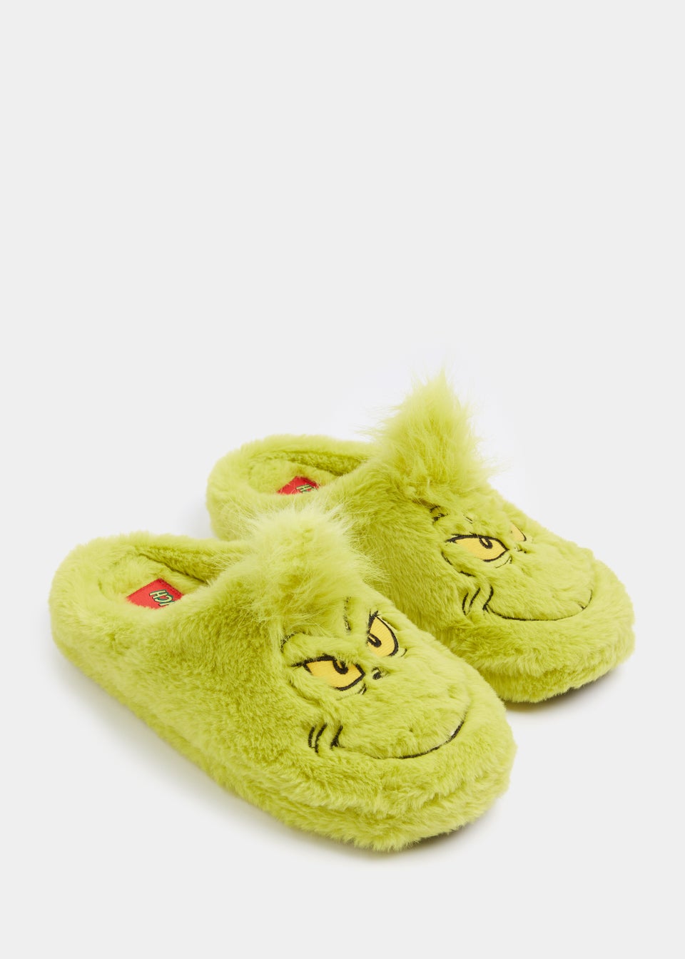 Green Christmas Grinch Slippers