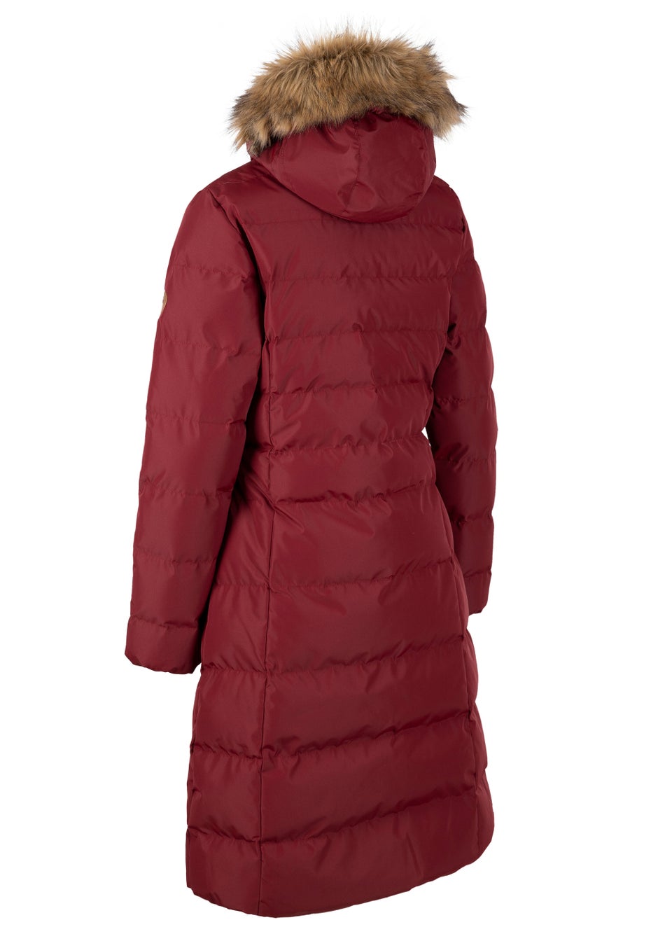 Trespass Audrey Red Padded Long Jacket