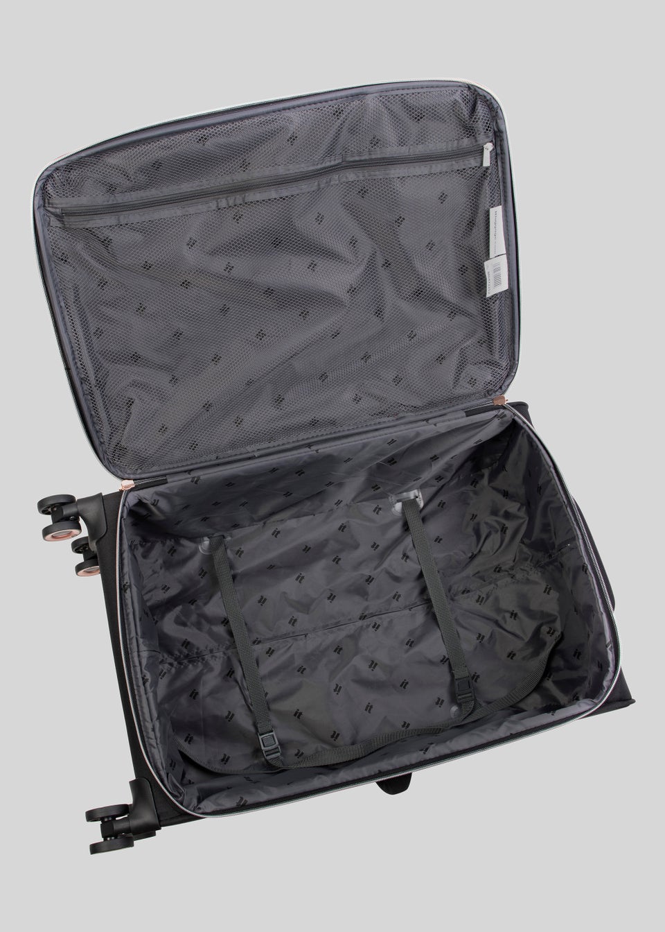 IT Luggage Black Enliven Suitcase