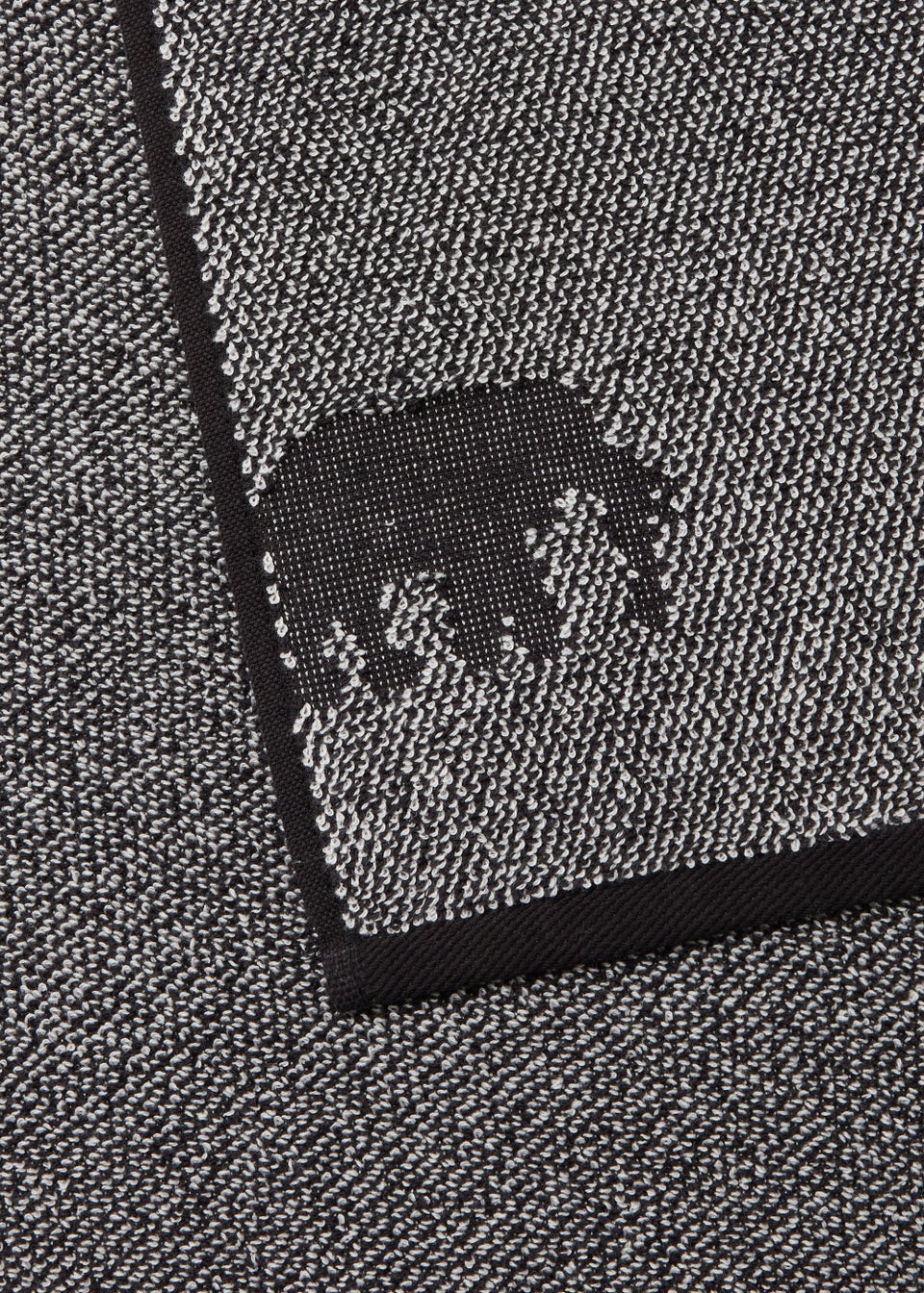 Black Monochrome Elephant Towels