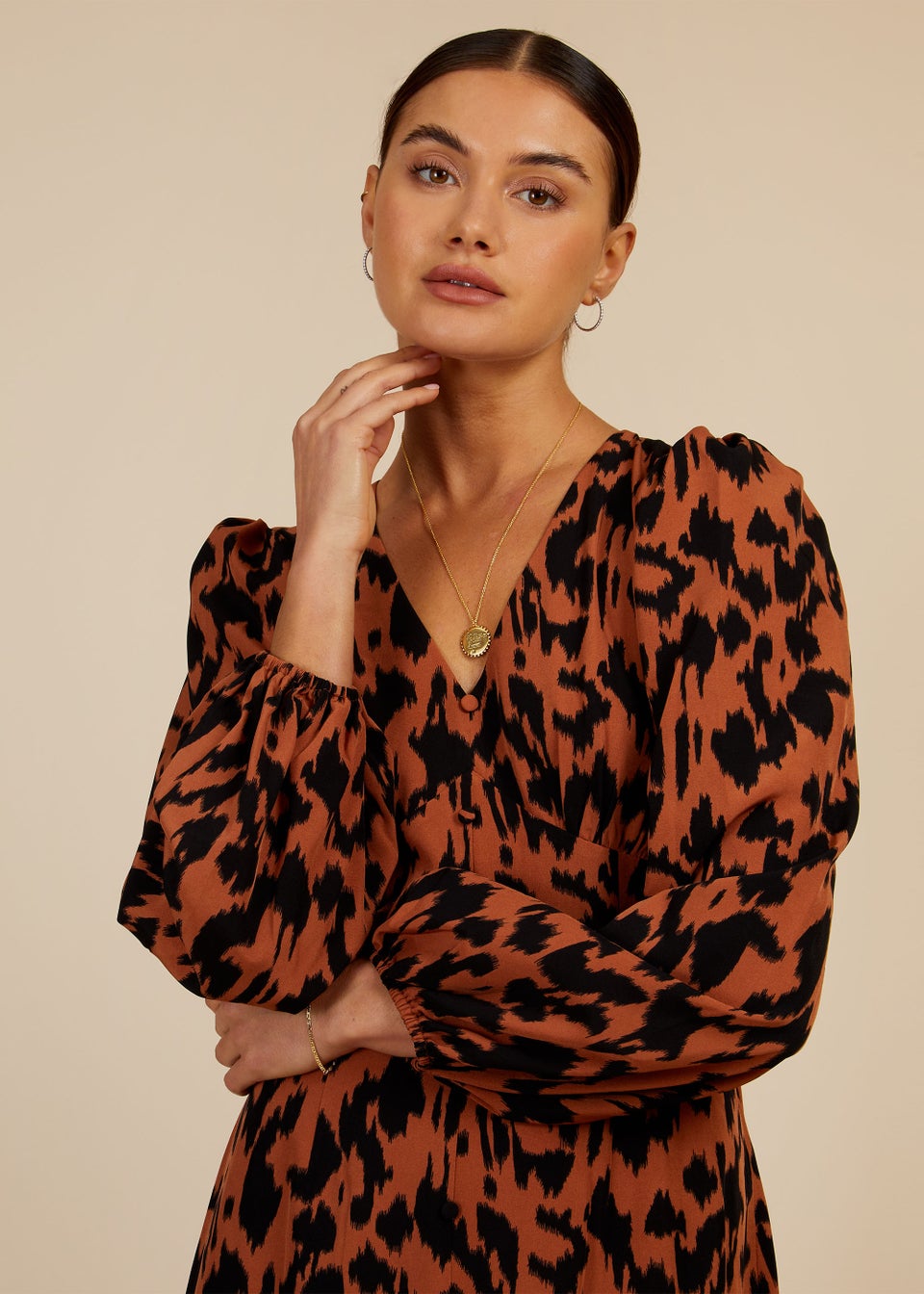 Matalan red hotsell leopard print dress