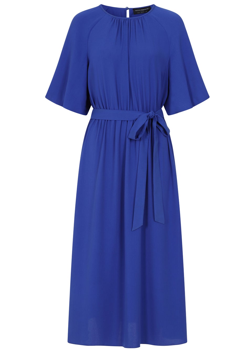 Little Mistress by Vogue Williams Royal Blue Woven Midi Dress - Matalan