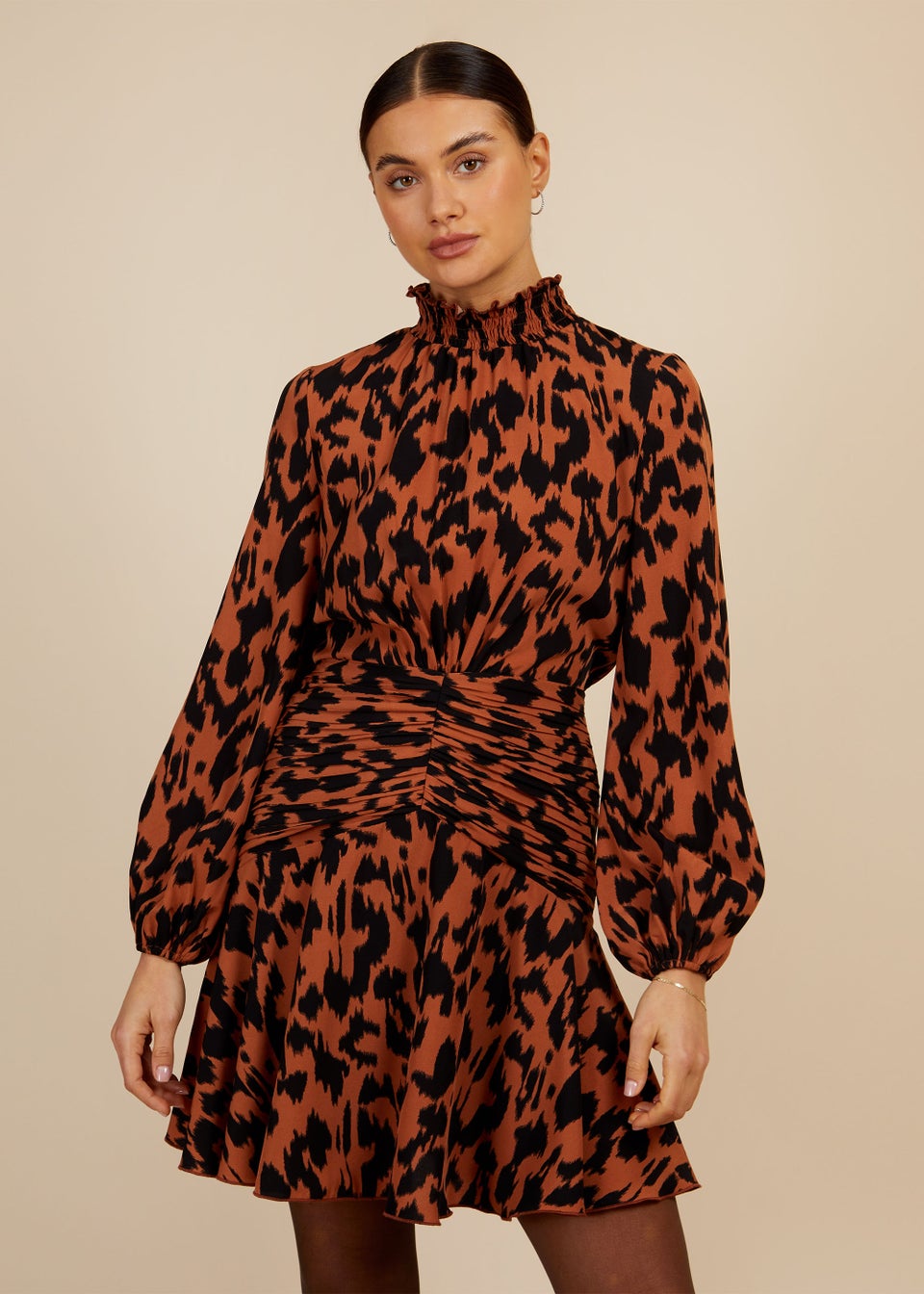 Little Mistress by Vogue Williams Multicoloured Leopard Mini Dress