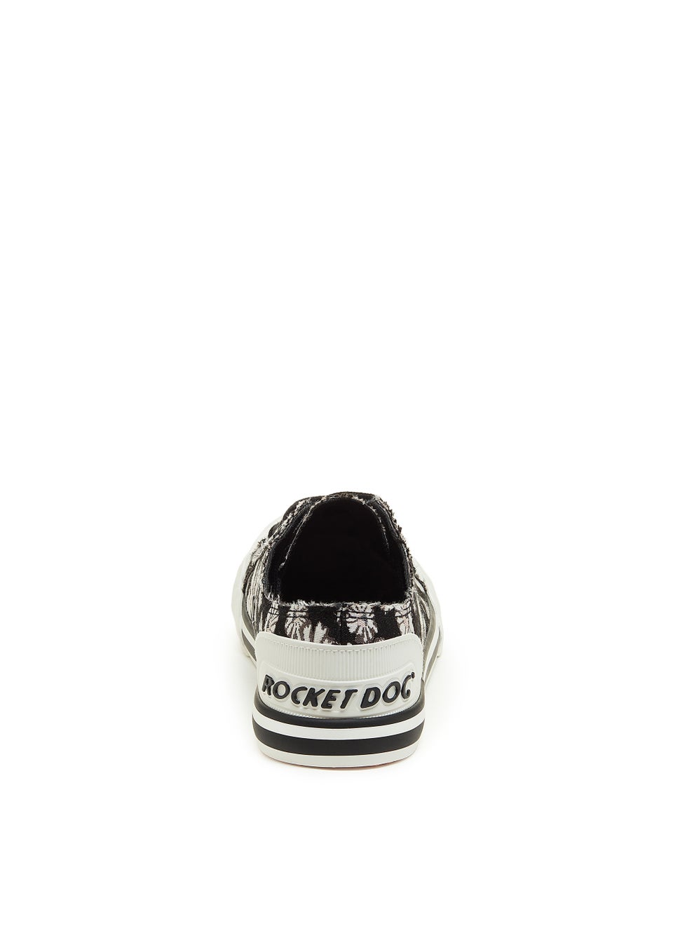 Rocket Dog Jazzin Black Flroal Print Trainers