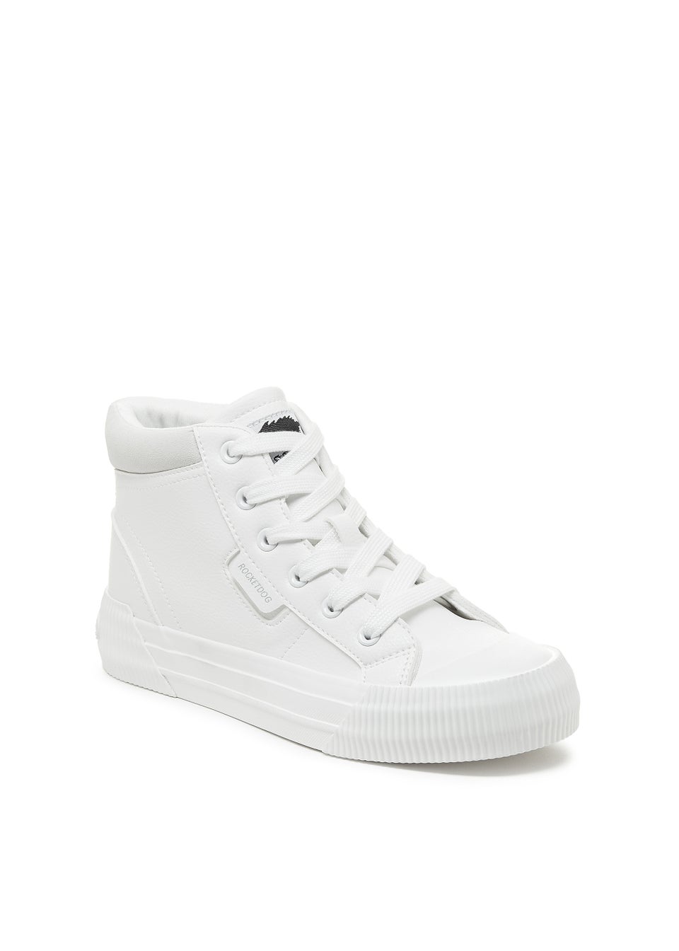 Rocket Dog Cherry White High Top Trainers