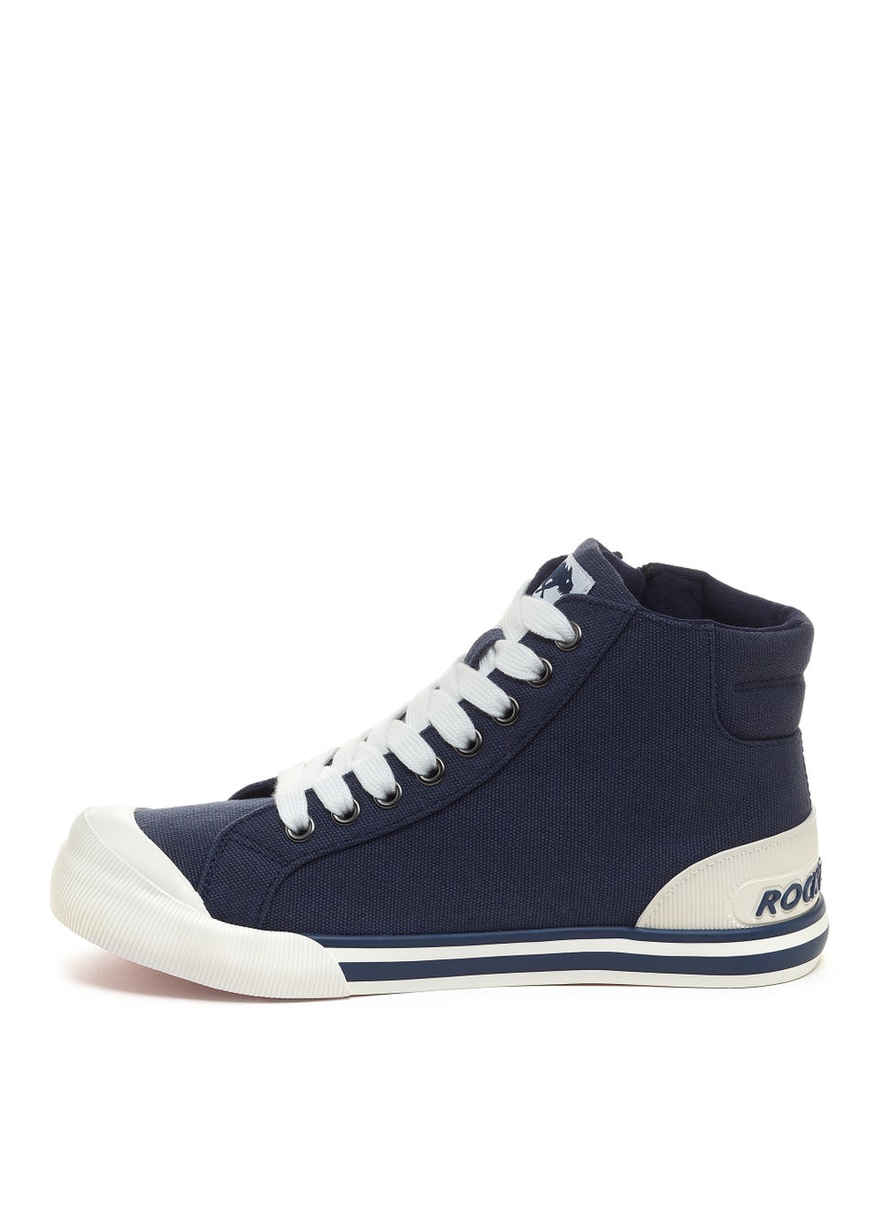 Rocket Dog Jazzin Navy High Top Trainers Matalan