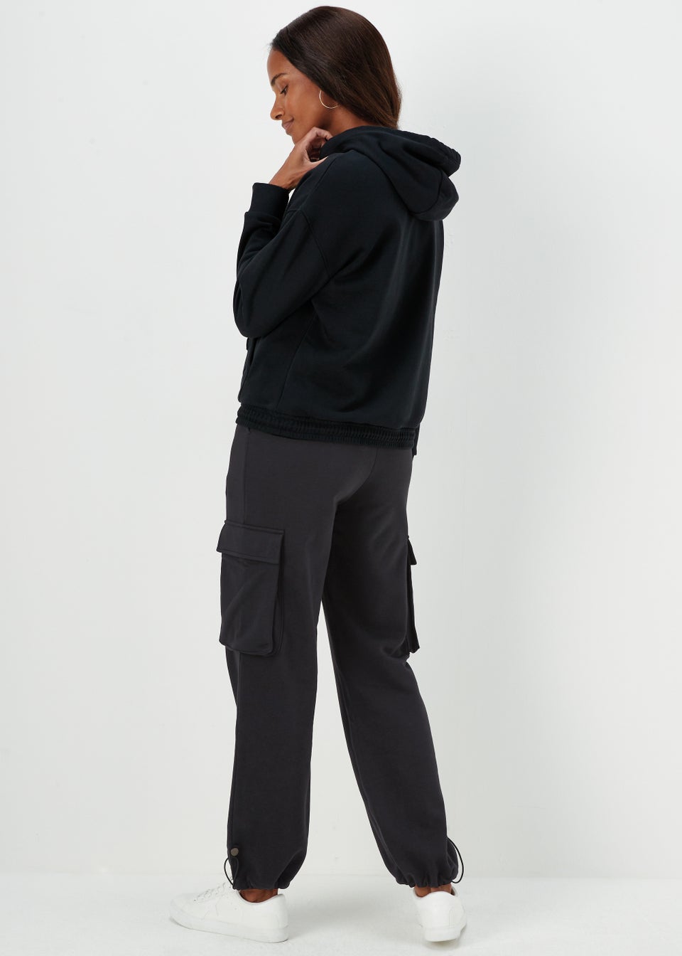 Black Slouch Utility Joggers