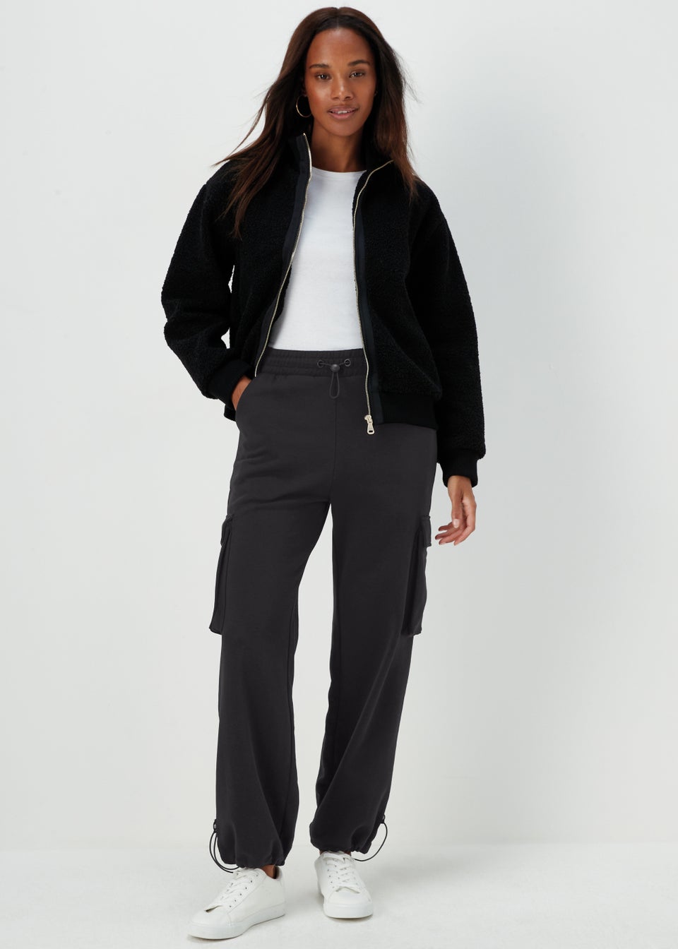 Black Slouch Utility Joggers
