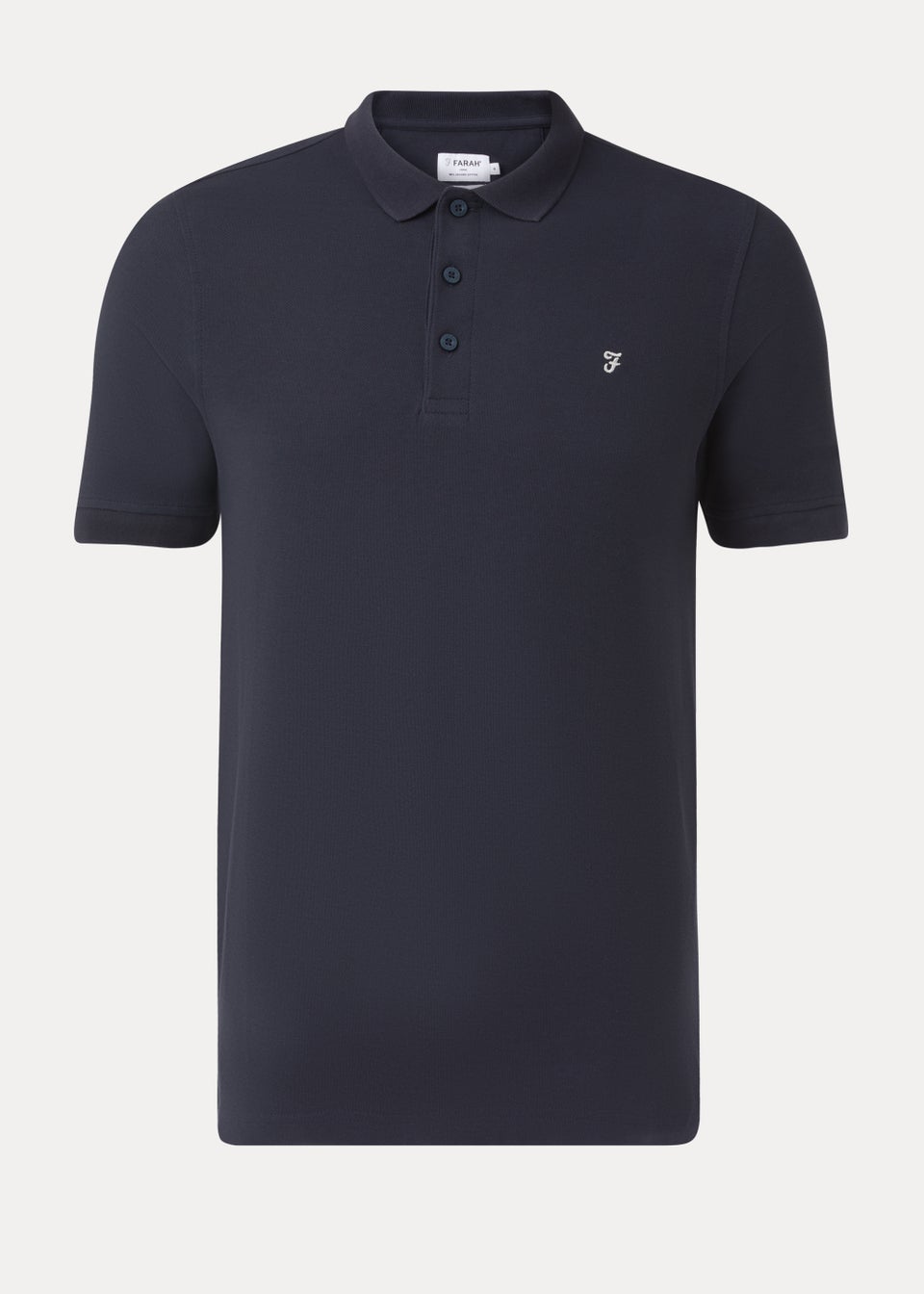Farah Cove Navy Short Sleeve Polo Shirt Matalan