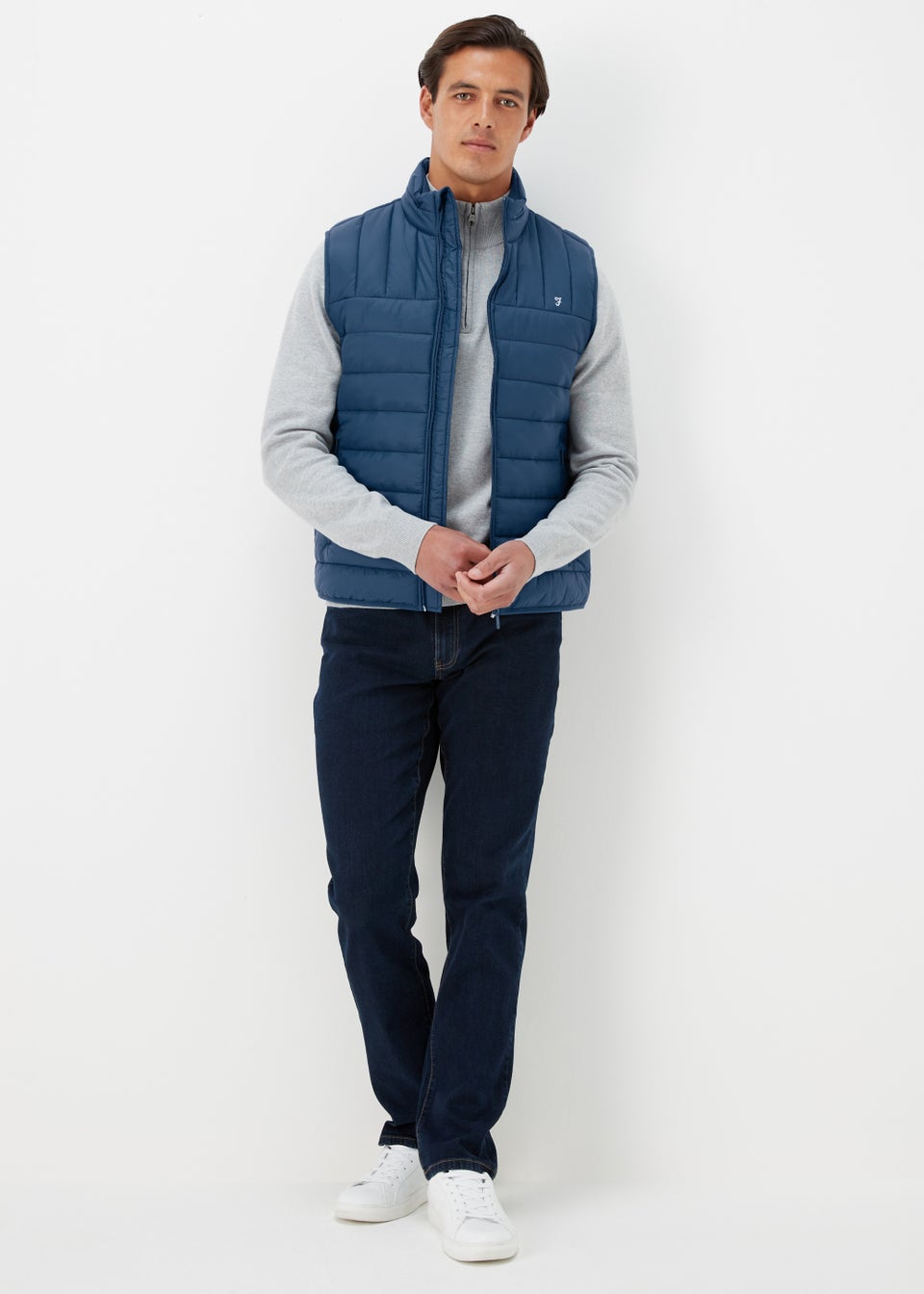 Farah Blue Wadded Gilet