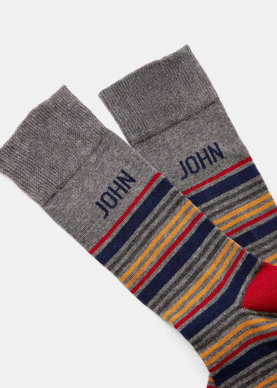 Multicoloured John Name Socks